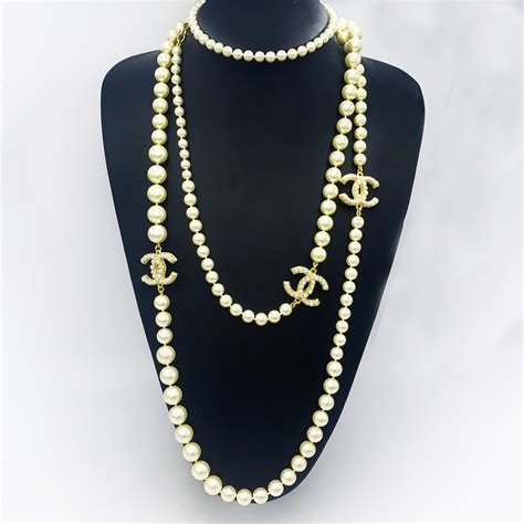 cheap chanel pearls|Chanel necklace online shop.